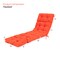 Costway 73'' Lounge Chaise Cushion Padded Recliner Cushion Indoor Outdoor Navy/Orange/Black/Dark Orange/Beige/Gray/Brown